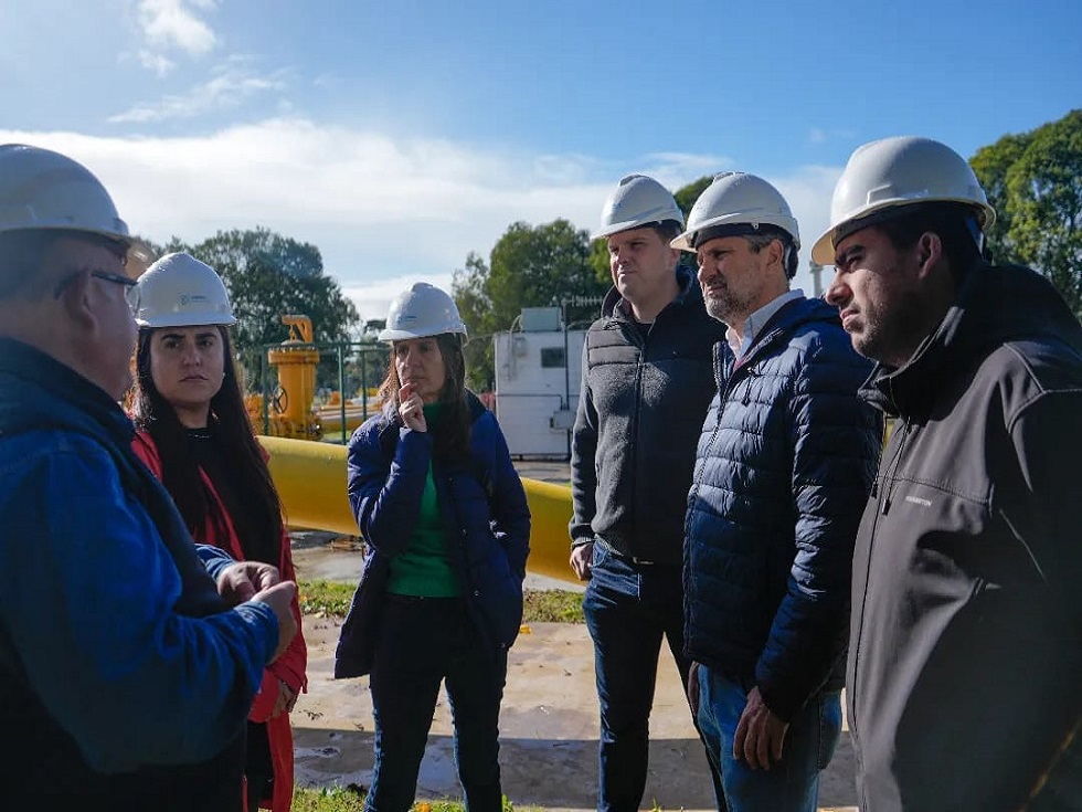 Raverta, Cheppi, Ciano y González visitaron la obra del Gasoducto que beneficiará a nuestra ciudad