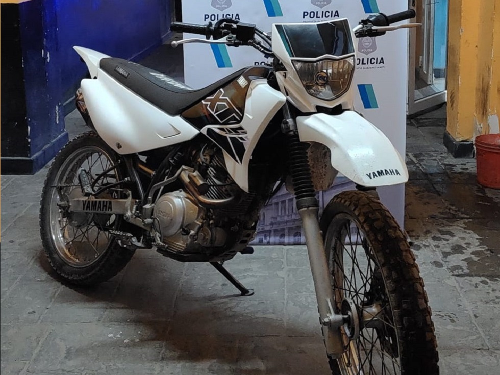 Una moto fue recuperada tras ser robada en la vía publica
