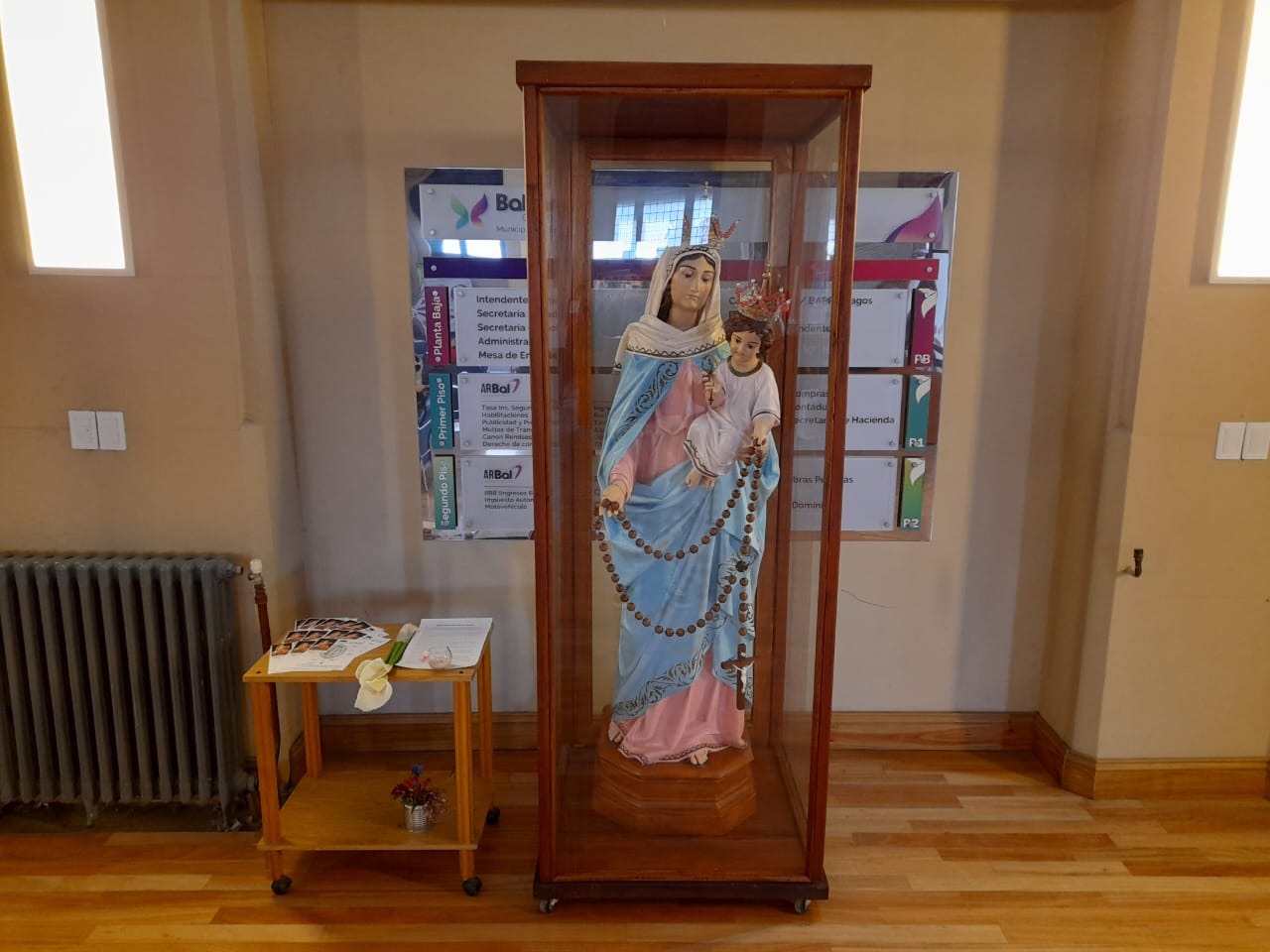 La réplica de la Virgen de San Nicolás puede ser visitada en el Municipio