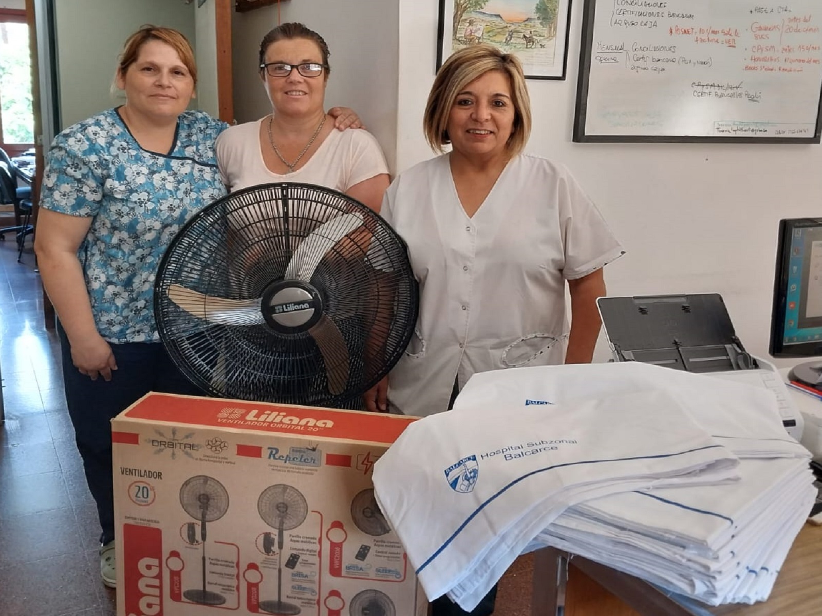 La Cooperadora del Hospital adquirió sabanas y ventiladores
