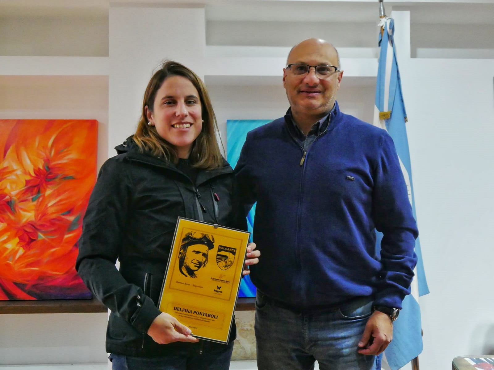 Delfina Pontaroli fue reconocida por el Intendente